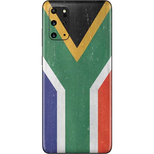 South Africa Flag Distressed Galaxy S20 Plus Skin